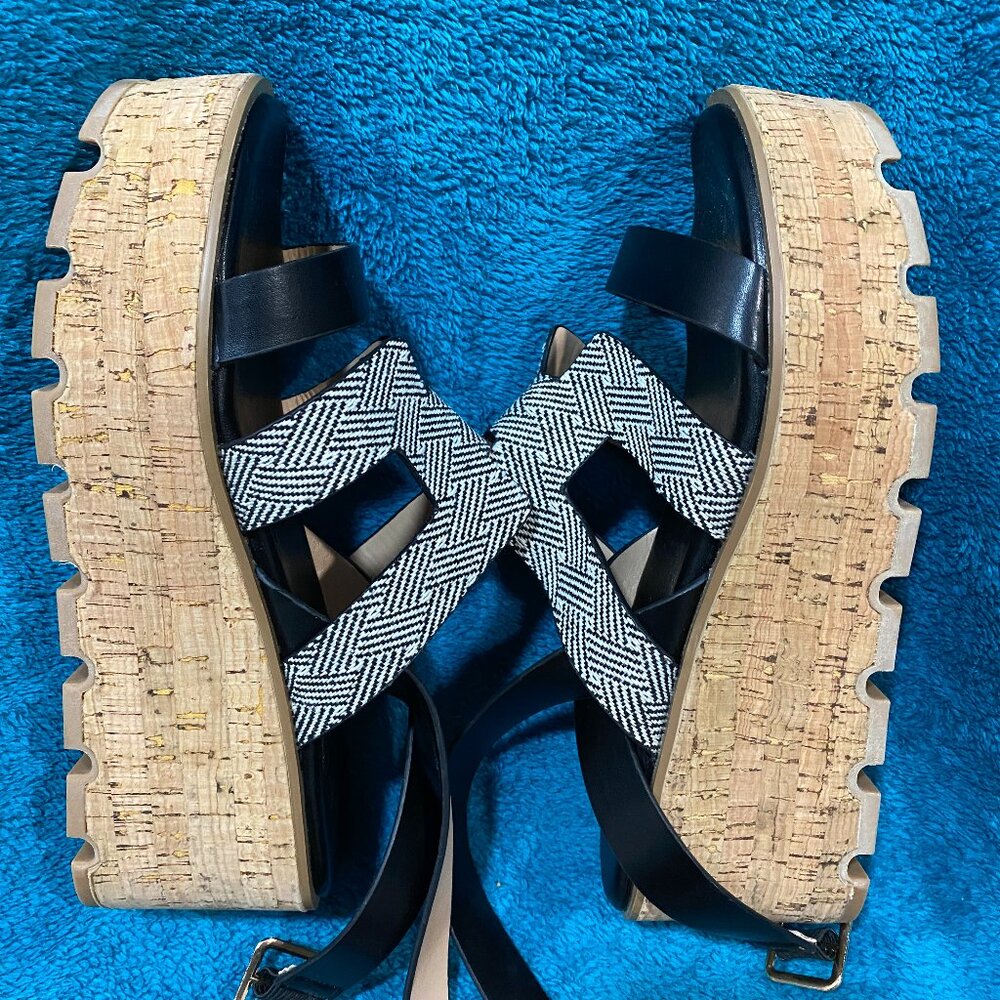 MATA WOMEN'S PLATFORM WEDGE‎ SANDALS Size 7.5 - Picture 5 of 6